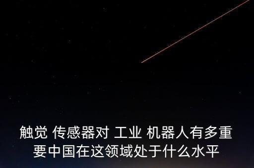 觸覺 傳感器對 工業(yè) 機器人有多重要中國在這領(lǐng)域處于什么水平