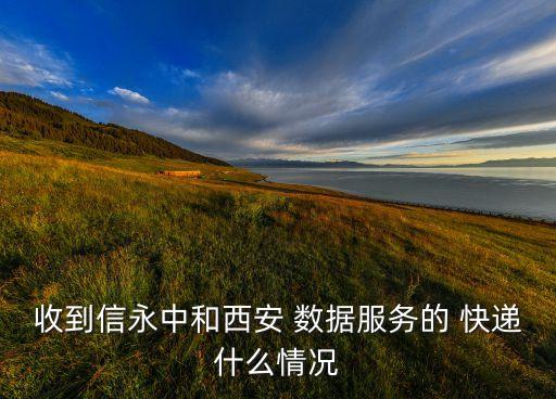 收到信永中和西安 數(shù)據(jù)服務(wù)的 快遞什么情況