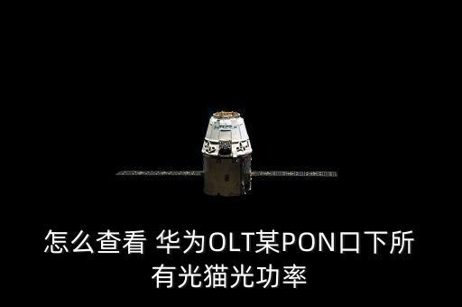 怎么查看 華為OLT某PON口下所有光貓光功率