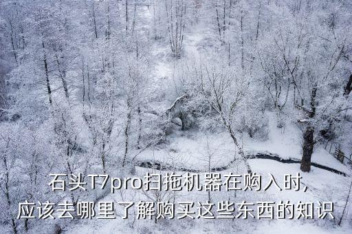  石頭T7pro掃拖機器在購入時,應(yīng)該去哪里了解購買這些東西的知識