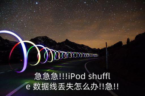 急急急!!!iPod shuffle 數(shù)據(jù)線丟失怎么辦!!急!!