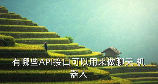 有哪些API接口可以用來(lái)做聊天 機(jī)器人