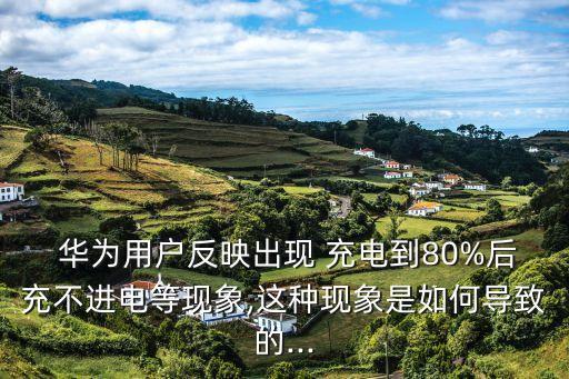  華為用戶反映出現(xiàn) 充電到80%后充不進(jìn)電等現(xiàn)象,這種現(xiàn)象是如何導(dǎo)致的...