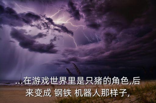 ...在游戲世界里是只豬的角色,后來(lái)變成 鋼鐵 機(jī)器人那樣子,