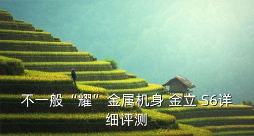 不一般“耀”金屬機身 金立 S6詳細評測