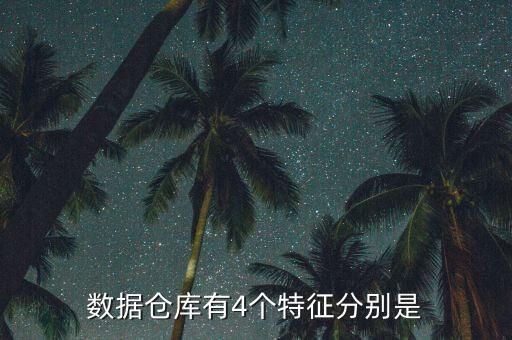數(shù)據(jù)倉庫有4個(gè)特征分別是