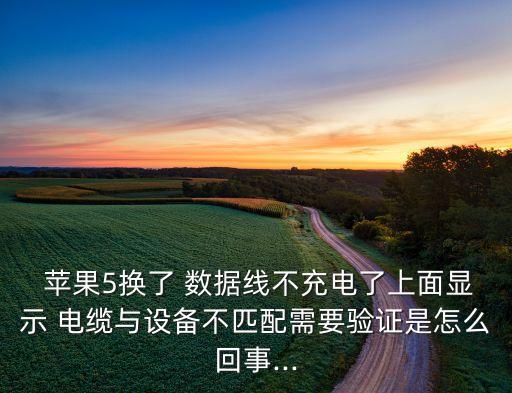  蘋果5換了 數據線不充電了上面顯示 電纜與設備不匹配需要驗證是怎么回事...
