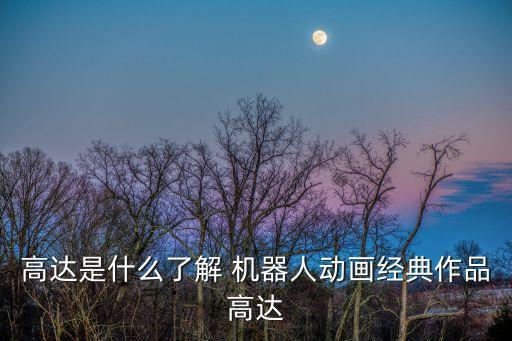 高達(dá)是什么了解 機(jī)器人動(dòng)畫經(jīng)典作品高達(dá)