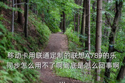移動卡用聯(lián)通定制的聯(lián)想A789的樂 同步怎么用不了啊到底是怎么回事啊...