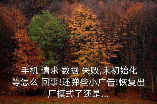 為什么手機的數(shù)據(jù)請求失敗怎么回事,蘋果手機傳數(shù)據(jù)失敗是為什么