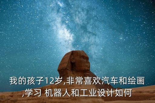 我的孩子12歲,非常喜歡汽車和繪畫,學習 機器人和工業(yè)設計如何