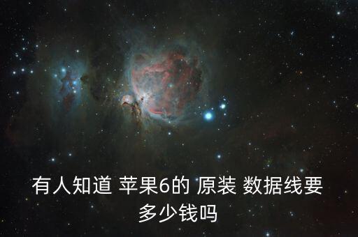 有人知道 蘋果6的 原裝 數(shù)據(jù)線要多少錢嗎