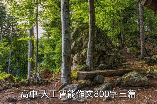 高中 人工智能作文800字三篇