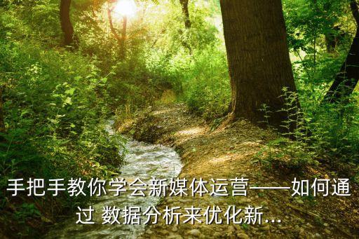 手把手教你學(xué)會(huì)新媒體運(yùn)營(yíng)——如何通過(guò) 數(shù)據(jù)分析來(lái)優(yōu)化新...