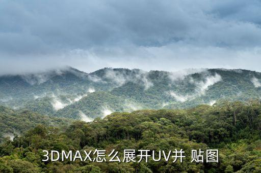 3DMAX怎么展開UV并 貼圖