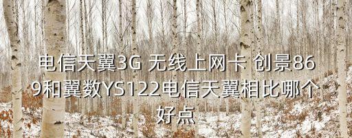 電信天翼3G 無線上網(wǎng)卡 創(chuàng)景869和翼數(shù)YS122電信天翼相比哪個好點