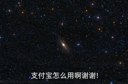  支付寶怎么用啊謝謝!
