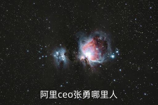阿里ceo張勇哪里人