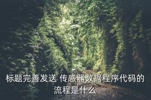 標題完善發(fā)送 傳感器數(shù)據(jù)程序代碼的流程是什么