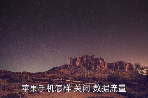 蘋(píng)果手機(jī)怎樣 關(guān)閉 數(shù)據(jù)流量