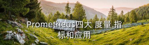 Prometheus四大 度量 指標(biāo)和應(yīng)用