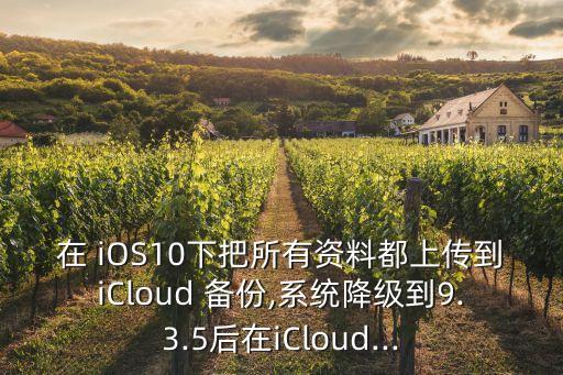 iOS10怎么備份數(shù)據(jù),手機(jī)怎么備份數(shù)據(jù)到電腦