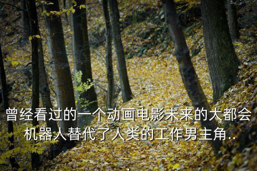 曾經(jīng)看過的一個動畫電影未來的大都會 機(jī)器人替代了人類的工作男主角...