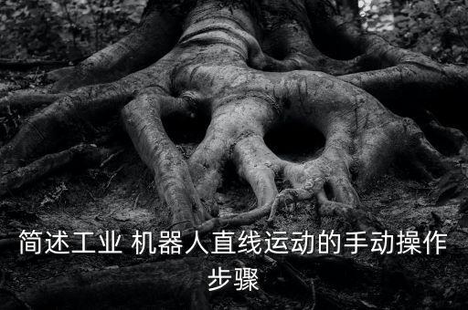 簡述工業(yè) 機(jī)器人直線運(yùn)動(dòng)的手動(dòng)操作步驟