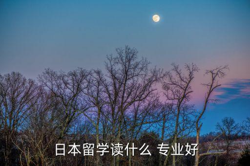  日本留學讀什么 專業(yè)好