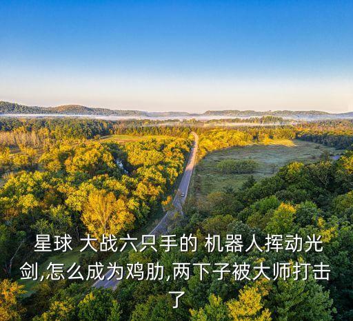  星球 大戰(zhàn)六只手的 機(jī)器人揮動(dòng)光劍,怎么成為雞肋,兩下子被大師打擊了