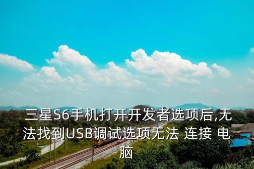  三星S6手機(jī)打開開發(fā)者選項(xiàng)后,無法找到USB調(diào)試選項(xiàng)無法 連接 電腦