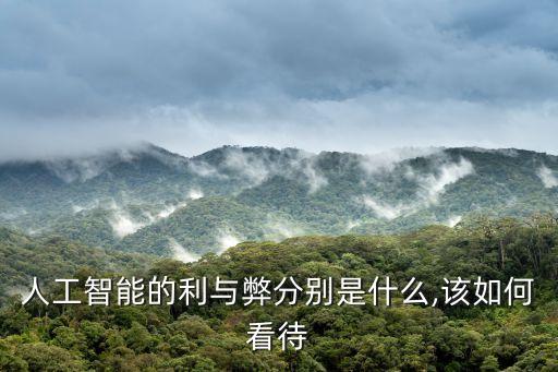 人工智能的利與弊分別是什么,該如何看待