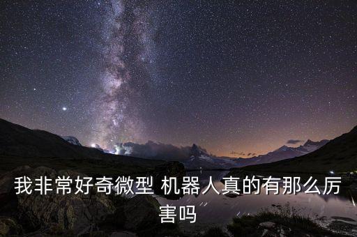 我非常好奇微型 機(jī)器人真的有那么厲害嗎
