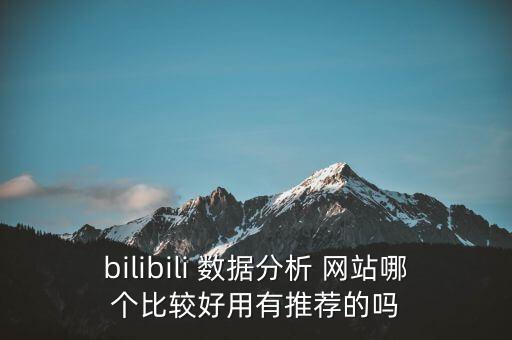 bilibili 數(shù)據(jù)分析 網(wǎng)站哪個(gè)比較好用有推薦的嗎