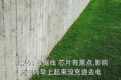 蘋(píng)果6s 數(shù)據(jù)線(xiàn) 芯片有黑點(diǎn),影響充電嗎早上起來(lái)沒(méi)充進(jìn)去電