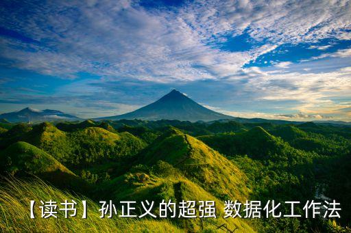 【讀書】孫正義的超強(qiáng) 數(shù)據(jù)化工作法