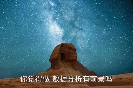 你覺得做 數(shù)據(jù)分析有前景嗎