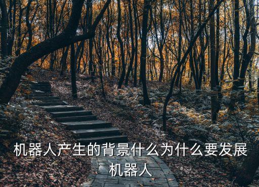  機器人產(chǎn)生的背景什么為什么要發(fā)展 機器人