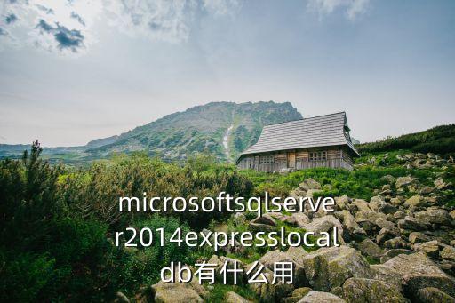 microsoftsqlserver2014expresslocaldb有什么用