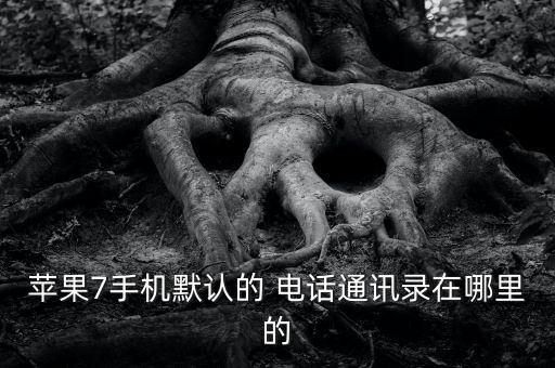 蘋(píng)果7手機(jī)默認(rèn)的 電話通訊錄在哪里的
