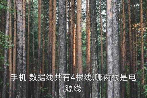 手機(jī) 數(shù)據(jù)線共有4根線,哪兩根是電源線