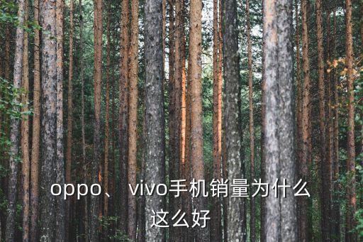 oppo、 vivo手機(jī)銷量為什么這么好