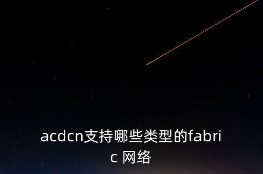 acdcn支持哪些類型的fabric 網(wǎng)絡(luò)