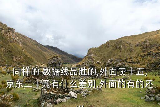 同樣的 數(shù)據(jù)線品勝的,外面賣十五,京東二十元有什么差別,外面的有的還...