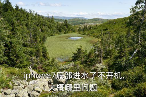  iphone7底部進(jìn)水了不開機,大概哪里問題
