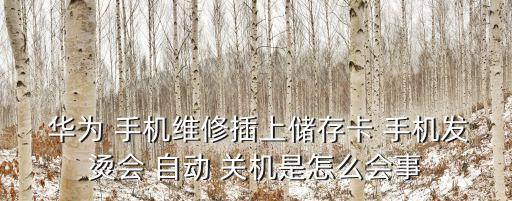  華為 手機維修插上儲存卡 手機發(fā)燙會 自動 關機是怎么會事