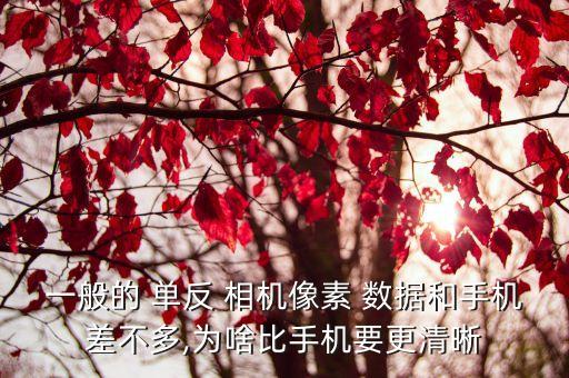 一般的 單反 相機(jī)像素 數(shù)據(jù)和手機(jī)差不多,為啥比手機(jī)要更清晰