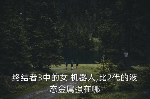 終結(jié)者3中的女 機(jī)器人,比2代的液態(tài)金屬強(qiáng)在哪