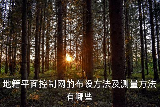 地籍平面控制網(wǎng)的布設(shè)方法及測量方法有哪些