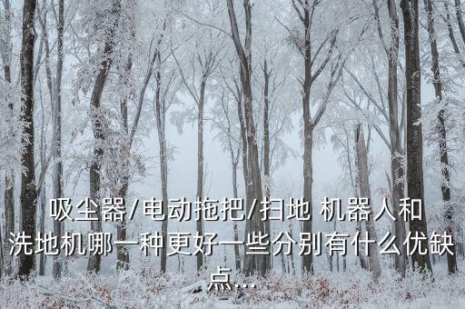  吸塵器/電動拖把/掃地 機(jī)器人和洗地機(jī)哪一種更好一些分別有什么優(yōu)缺點(diǎn)...